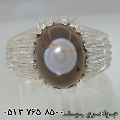 انگشتر عقیق باباقوری دور چنگ