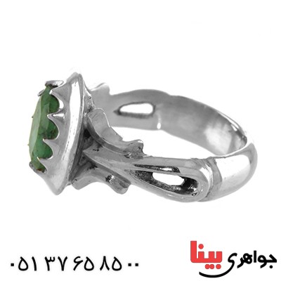 انگشتر زمرد خوشرنگ کلاسیک مردانه جدید _کد:12975