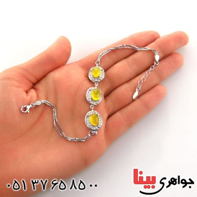 دستبند عقیق شرف الشمس میکروستینگ زنانه مدل ستایش _کد:12983