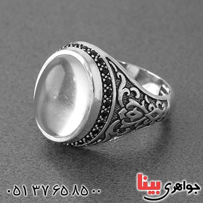 انگشتر در نجف اسلیمی مردانه سنگین میکروستینگ _کد:13014