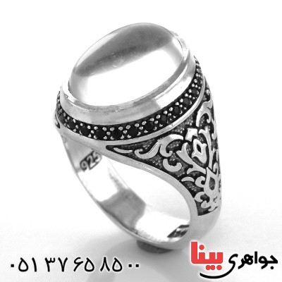 انگشتر در نجف اسلیمی مردانه سنگین میکروستینگ _کد:13014
