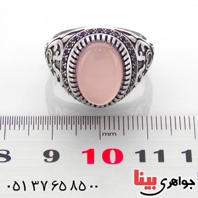 انگشتر عقیق یمنی کبود اسلیمی مردانه درشت میکروستینگ _کد:13015