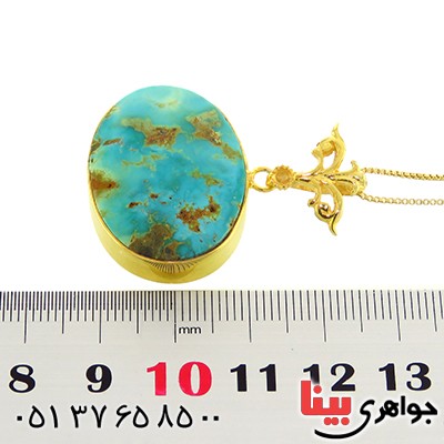گردنبند فیروزه نیشابوری درشت فاخر صفوی _کد:1776