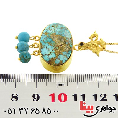 گردنبند فیروزه نیشابوری صفوی فاخر _کد:13048