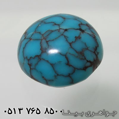 نگین انگشتر فیروزه شجری نیشابوری دایره ای