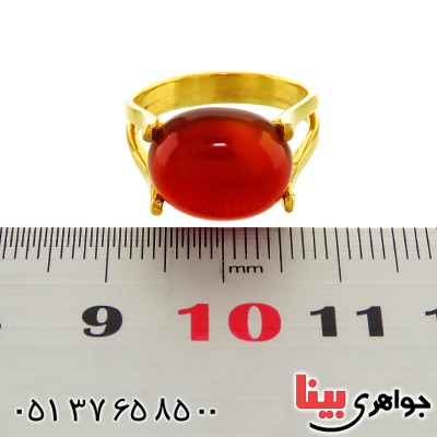 انگشتر عقیق خراسانی زنانه مدل آوا _کد:13064