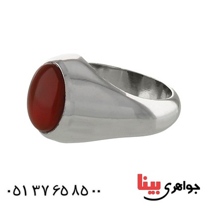 انگشتر عقیق یمنی کلاسیک فاخر _کد:1780