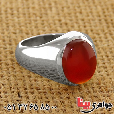 انگشتر عقیق یمنی مردانه کلاسیک _کد:13066