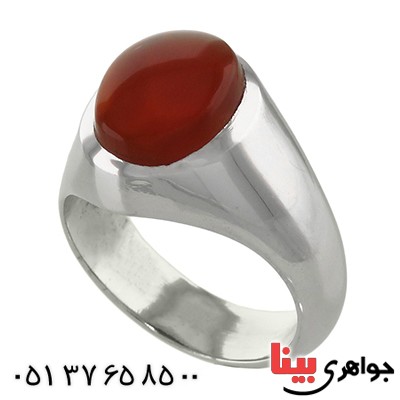 انگشتر عقیق یمنی مردانه کلاسیک _کد:13066