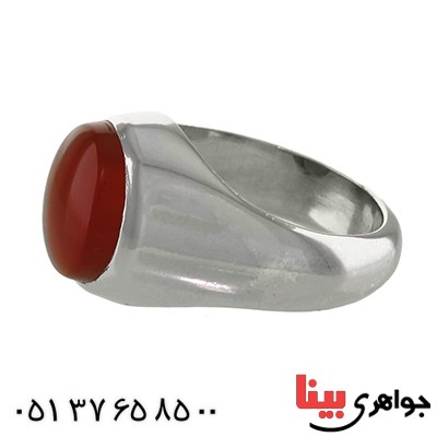 انگشتر عقیق یمنی مردانه کلاسیک _کد:13066