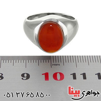 انگشتر عقیق یمنی مردانه کلاسیک _کد:13066