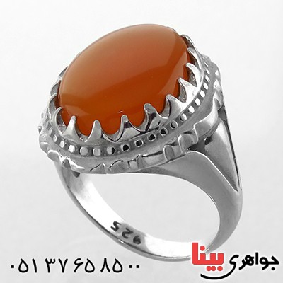 انگشتر عقیق یمنی مردانه درشت عالی _کد:1793