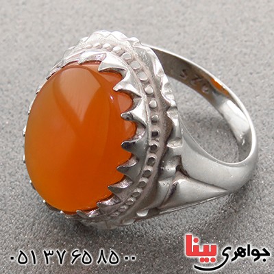 انگشتر عقیق یمنی مردانه درشت عالی _کد:1793