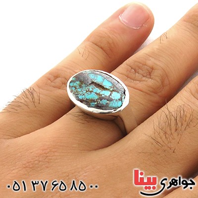 انگشتر فیروزه نیشابوری صفوی کلاسیک _کد:13091