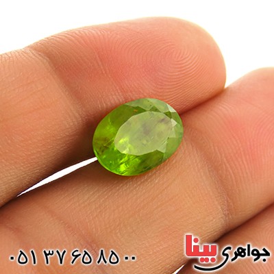 نگین انگشتر زبرجد خوشرنگ و زیبا _کد:13117