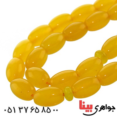 تسبیح عقیق شرف الشمس 33 دانه ای  هلی درشت _کد:13119
