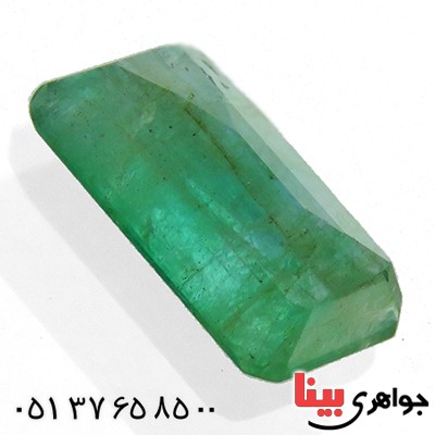 نگین انگشتر زمرد زلال آفریقایی مستطیلی _کد:1813