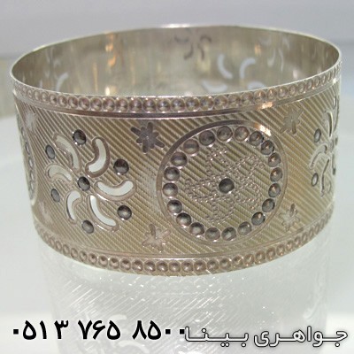 النگو پهن با نقش گل