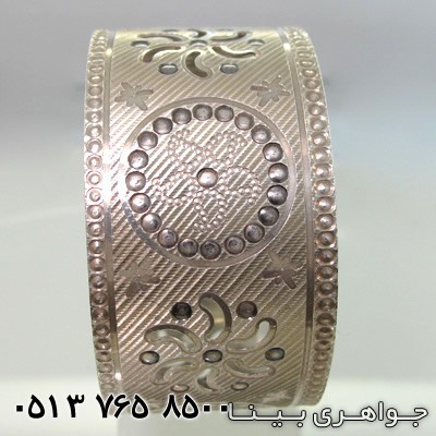 النگو پهن با نقش گل