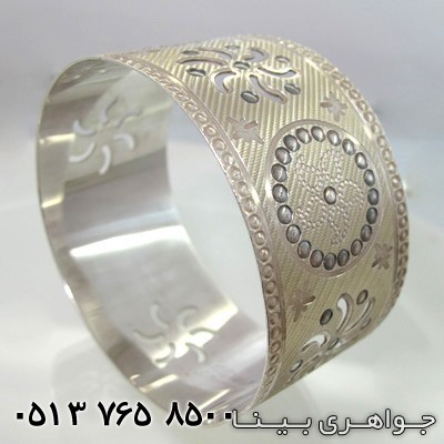 النگو پهن با نقش گل