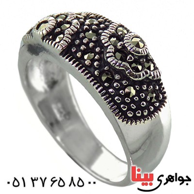 انگشتر حدید مارکازیت زنانه درجه یک _کد:13146