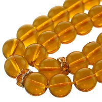 تسبیح سیترین 33 دانه ای درشت کروی 