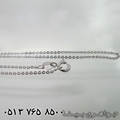 زنجیر نقره ساده ایتالیایی 50 سانتی