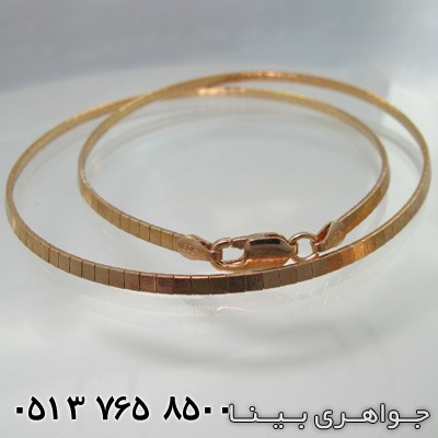 زنجیر نقره زنانه ایتالیایی اشرافی روکش طلای زرد