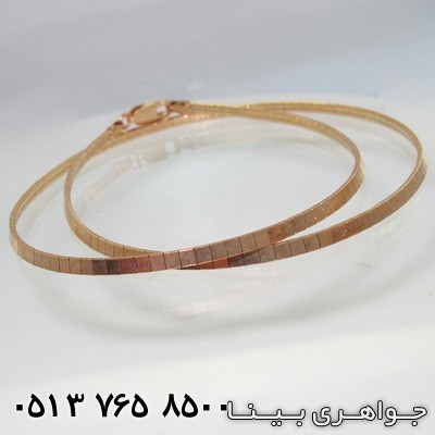 زنجیر نقره زنانه ایتالیایی اشرافی روکش طلای زرد