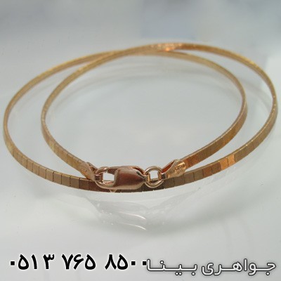 زنجیر نقره زنانه ایتالیایی اشرافی روکش طلای زرد