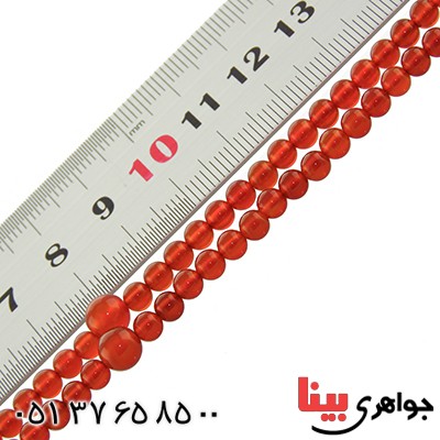 تسبیح عقیق خراسانی 101 دانه ای خوشرنگ عالی _کد:13183