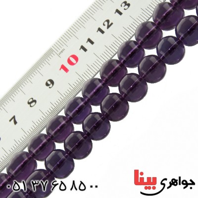 تسبیح آمتیست 33 دانه ای درشت خوشرنگ _کد:13204