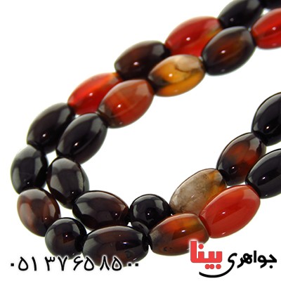 تسبیح عقیق سلیمانی 33 دانه ای هلی خوشرنگ _کد:13216