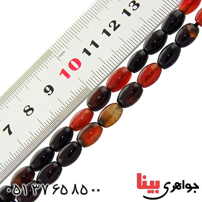 تسبیح عقیق سلیمانی 33 دانه ای هلی خوشرنگ _کد:13216