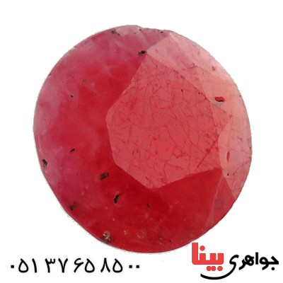 نگین انگشتر یاقوت سرخ درشت ابری _کد:13238