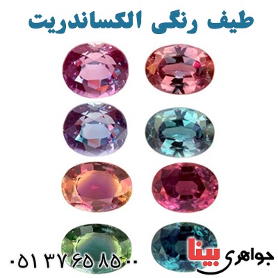 نگین انگشتر الکساندریت (تعویض رنگ با تغییر نور) _کد:13247
