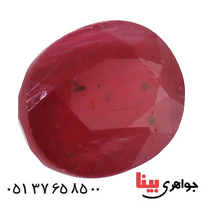 نگین انگشتر یاقوت سرخ زلال خوشرنگ _کد:13274