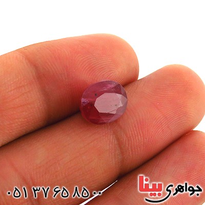 نگین انگشتر یاقوت سرخ زلال خوشرنگ _کد:13274