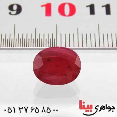 نگین انگشتر یاقوت سرخ زلال خوشرنگ _کد:13274