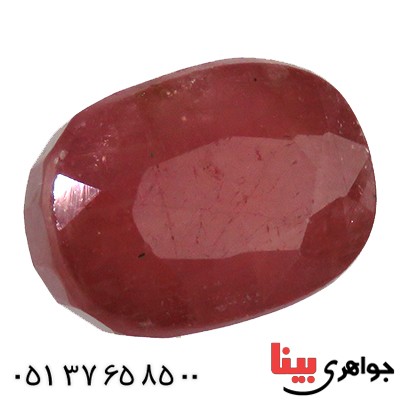 نگین انگشتر یاقوت سرخ سنگین بیضی _کد:13290