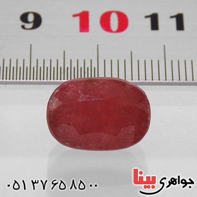 نگین انگشتر یاقوت سرخ سنگین بیضی _کد:13290