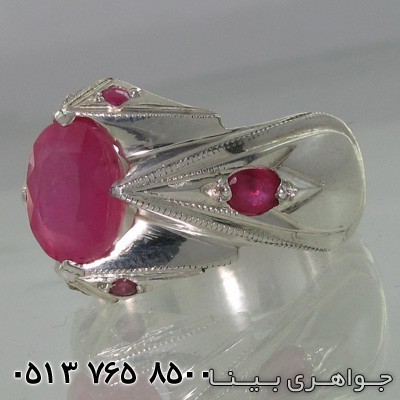 انگشتر یاقوت سرخ هفت نگین