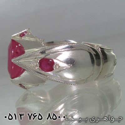 انگشتر یاقوت سرخ هفت نگین