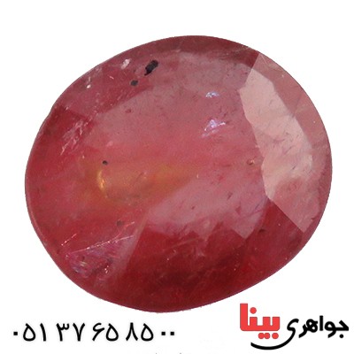 نگین انگشتر یاقوت سرخ زلال _کد:13312