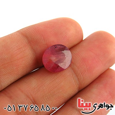 نگین انگشتر یاقوت سرخ زلال _کد:13312