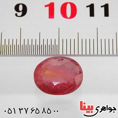 نگین انگشتر یاقوت سرخ زلال _کد:13312