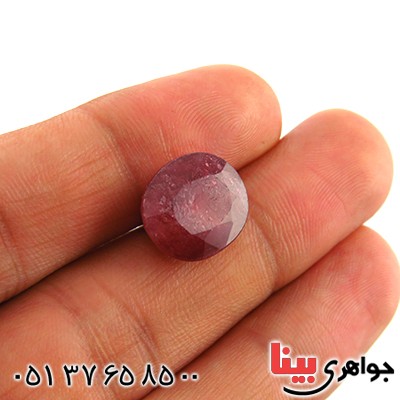 نگین انگشتر یاقوت سرخ درشت قرمز یخی خاص _کد:13323