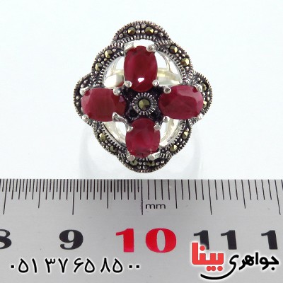 انگشتر یاقوت سرخ زنانه درجه یک درشت فاخر _کد:13326