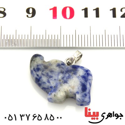 گردنبند لاجورد تراش فیل _کد:13330