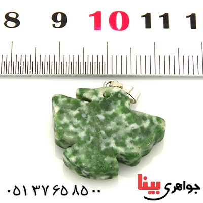 گردنبند عقیق خزه ای  تراش پرنده _کد:13354